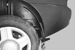 11.5 Снятие и установка брызговиков колес и подкрылков Daewoo Lanos 1997+