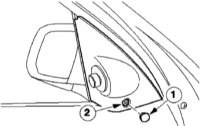 16.3 Демонтаж і монтаж зовнішнього дзеркала заднього виду Ford Mondeo 2000-2007