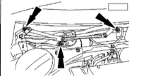 4.18 Демонтаж и монтаж электродвигателя переднего стеклоочистителя Ford Mondeo 2000-2007