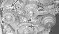 3.1.9 Снятие, проверка состояния и установка зубчатых колес и ремня Хонда Аккорд 1998