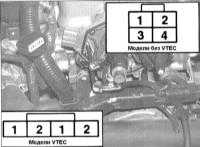 7.8 Проверка исправности состояния и замена датчика положения поршней Хонда Аккорд 1998