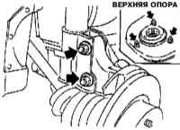 10.7 Снятие, проверка состояния и установка винтовых пружин и стоечных сборок передней подвески Инфинити QX4 1998-2004