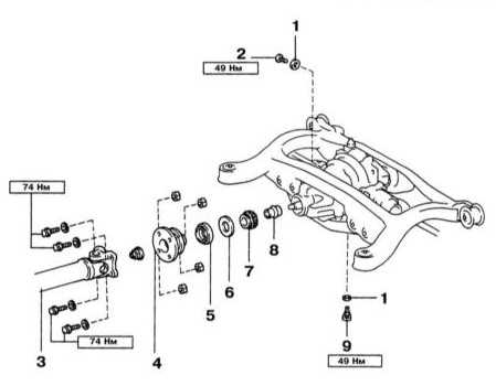 9.5 Замена переднего сальника заднего дифференциала Лексус RX300