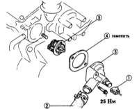 4.5 Снятие и установка/проверка термостата Mazda 323