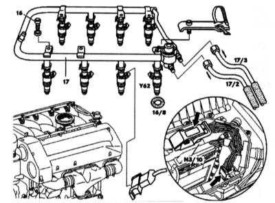 6.4.1 Системы управления двигателем LH-SFI и ME-SFI (8-цилиндровые бензиновые   двигатели) Mercedes-Benz W140