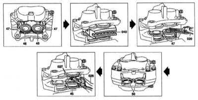 11.7 Снятие и установка тормозного суппорта Mercedes-Benz W140