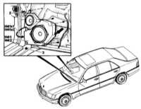 13.16 Громкоговорители - детали установки Mercedes-Benz W140