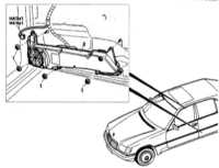 13.16 Громкоговорители - детали установки Mercedes-Benz W140