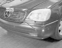 14.8 Расположение основных электрических элементов системы электрооборудования   кузова автомобиля Mercedes-Benz W140