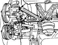 8.4 Снятие и установка 4-цилиндровых бензиновых двигателей Mercedes-Benz W124