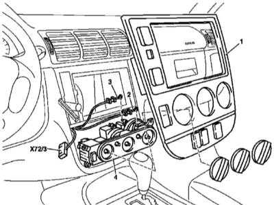 5.12 и установка панели управления функционированием систем отопления / вентиляции / кондиционирования воздуха (для моделей 163.113/136/154/172/174 по 31.8.01) Mercedes-Benz W163
