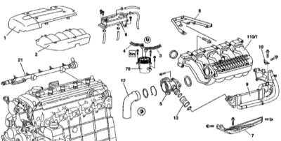 6.18 Обслуживание компонентов впускного воздушного тракта Mercedes-Benz W163
