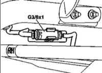 6.37 Снятие и установка лямбда-зондов Mercedes-Benz W163
