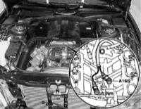 7.11 Снятие и установка датчиков детонации (KS), - бензиновые двигатели Mercedes-Benz W163