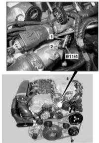 7.15 Снятие и установка датчика температуры охлаждающей жидкости (ECT) Mercedes-Benz W163