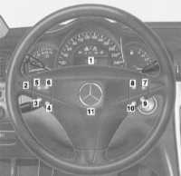 2.10 Многофункциональное рулевое колесо, универсальный дисплей Mercedes-Benz W203