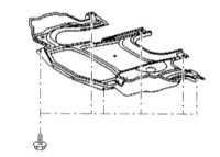 4.3 Снятие и установка крышки двигательного отсека со стороны днища Mercedes-Benz W203