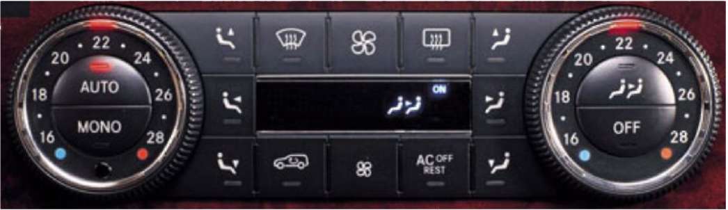 3.11.3 Комфортная климатическая установка Thermotronic (SA 581) Mercedes-Benz W164 (ML Class)