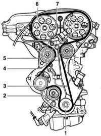 4.5.2 и установка ремня привода ГРМ (двигатели 1.4 и 1.6 л) Opel Corsa