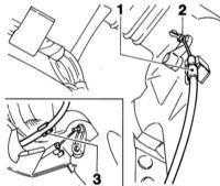 5.4.4 Снятие и установка тяг привода заслонок отопителя Opel Corsa