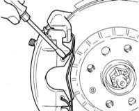 11.5 Замена колодок дисковых тормозных механизмов передних колес Opel Corsa