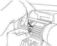 14.26 Снятие и установка выключателя аварийной сигнализации Opel Corsa
