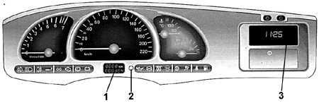 1.4 Счетчик пройденного пути и часы Opel Vectra B