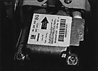 11.1.19 Элементы подушки безопасности Opel Vectra B