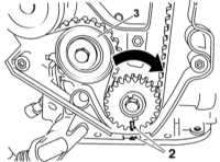 4.4.6 Снятие и установка натяжителя газораспределительного ремня и зубчатых   колес привода ГРМ Opel Astra