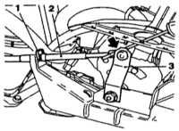 9.3 Снятие и установка троса выбора передач Opel Astra