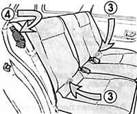 1.8.2 Задние сиденья Peugeot 405