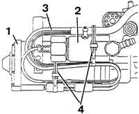 11.2.14 Снятие и установка насоса Peugeot 405