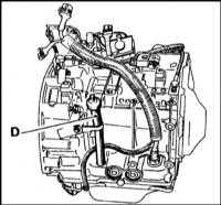 2.16 Проверка уровня жидкости автоматической трансмиссии Renault Megane