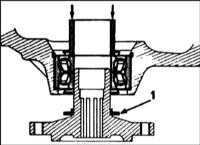 11.2 Проверка и замена подшипников ступицы переднего колеса Renault Megane