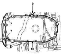 3.4.8 Снятие и установка поддона картера Saab 95