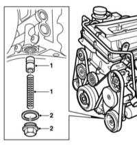 3.4.9 Снятие и установка кронштейна фильтра, термостата и редукционного клапана системы смазки двигателя Saab 95