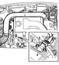 6.1.6 Снятие и установка датчиков системы управления двигателем Saab 95