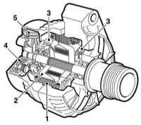 6.3.4 Снятие и установка генератора Saab 95
