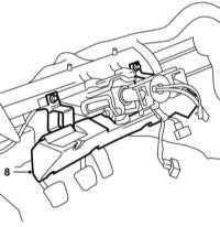 9.2.2 Снятие и установка педали сцепления и её кронштейна Saab 95