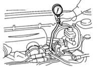4.5 Диагностика состояния двигателя с применением вакуумметра Subaru Forester