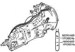 2.21 Проверка уровня масла в коробке передач и главной передаче Субару Легаси 1990-1998 г.в.