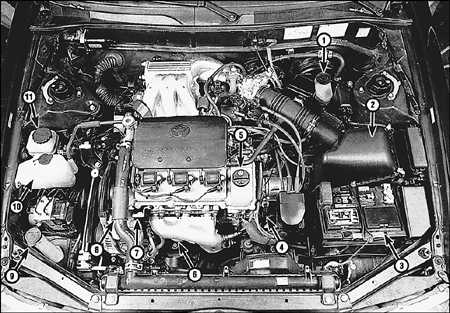 3.2.1 6-цилиндровые двухрядные двигатели V6 3,0 л Toyota Camry