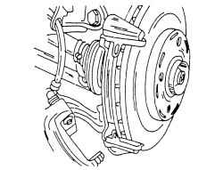 Установка внутренних и наружных пружин тормозных колодок тормоза типа VW MK.II