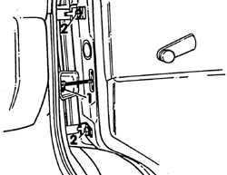 9.7.7 Снятие, установка и регулировка двери Volkswagen Transporter