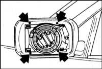 13.30 Снятие и установка корпуса наружного зеркала БМВ 5 (E39)