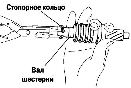 5.3.4.3 Разборка вала шестерни и корпуса Мазда 3 2003 года