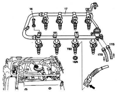 6.4.1 Системы управления двигателем LH-SFI и ME-SFI (8-цилиндровые бензиновые   двигатели) Mercedes-Benz W140