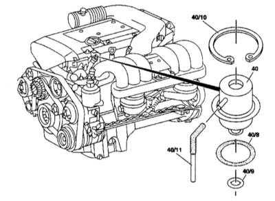 6.4.2 Диафрагменный регулятор давления топлива Mercedes-Benz W140