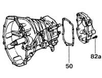 8.6.3 Снятие и установка задней крышки коробки передач Mercedes-Benz W140