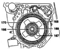 9.3.14 Снятие, установка и проверка компонентов тормоза BS повышающей передачи   и сцепления KS Mercedes-Benz W140